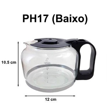 Jarra Original Para Cafeteira Philco Ph17 Modelo Baixo
